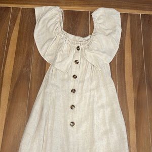 Linen widen leg jumper